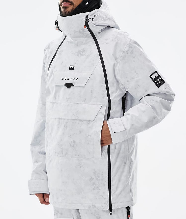 Doom Snowboard Jacket Men White Tiedye Renewed, Image 8 of 11