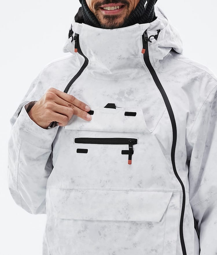 Doom Ski Jacket Men White Tiedye