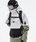 Doom Snowboard Jacket Men Light Grey/Black/Greenish, Image 2 of 11