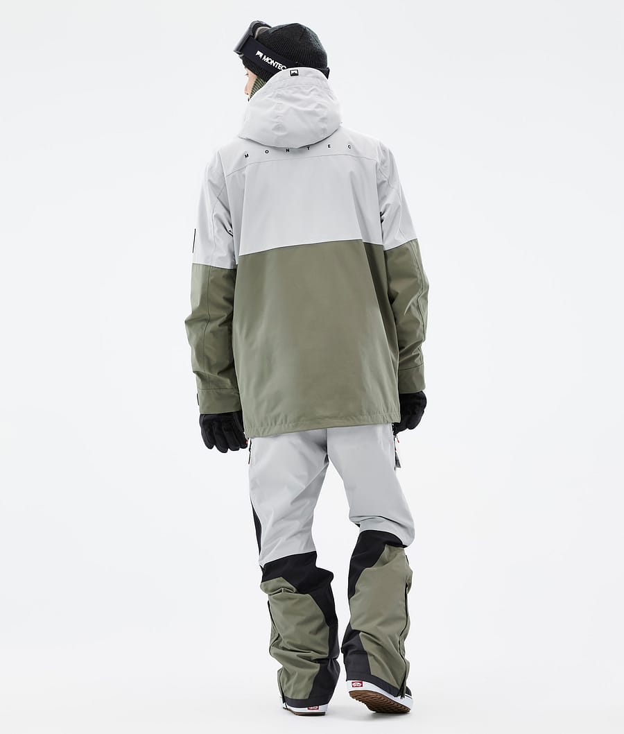 Doom Veste Snowboard Homme Light Grey/Black/Greenish