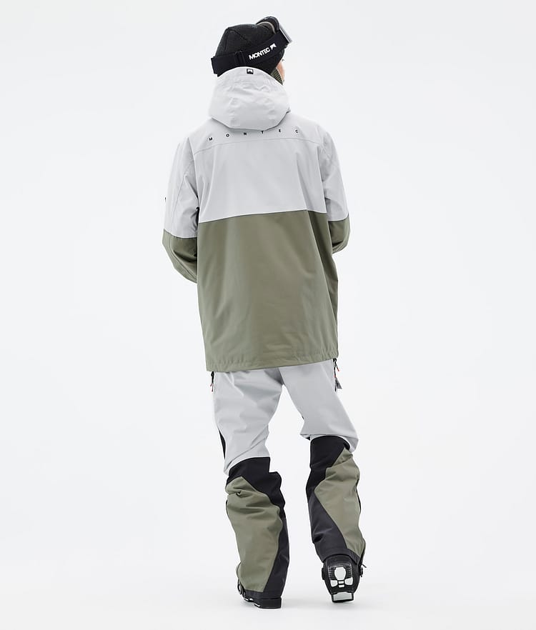 Doom Skijacke Herren Light Grey/Black/Greenish