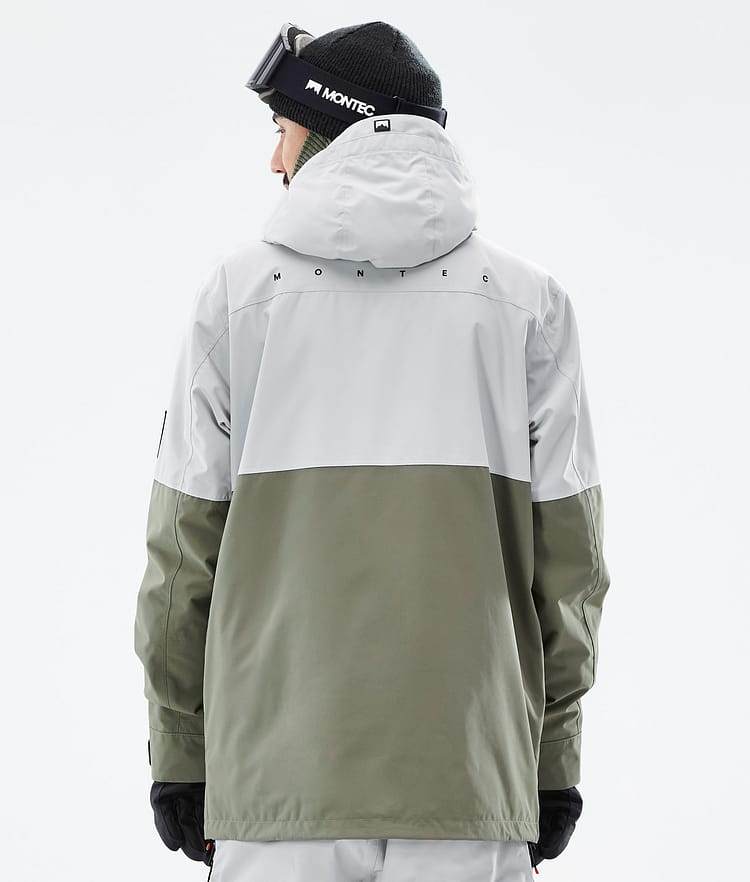 Doom Ski Jacket Men Light Grey/Black/Greenish