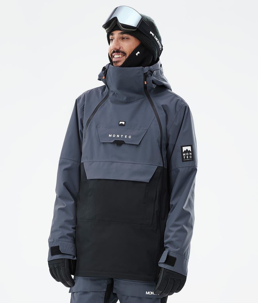 Doom Skijakke Herre Metal Blue/Black