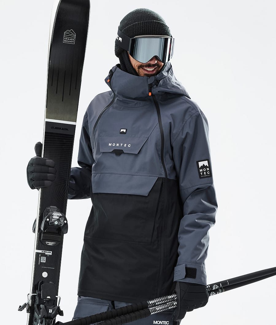 Doom Ski Jacket Men Metal Blue/Black