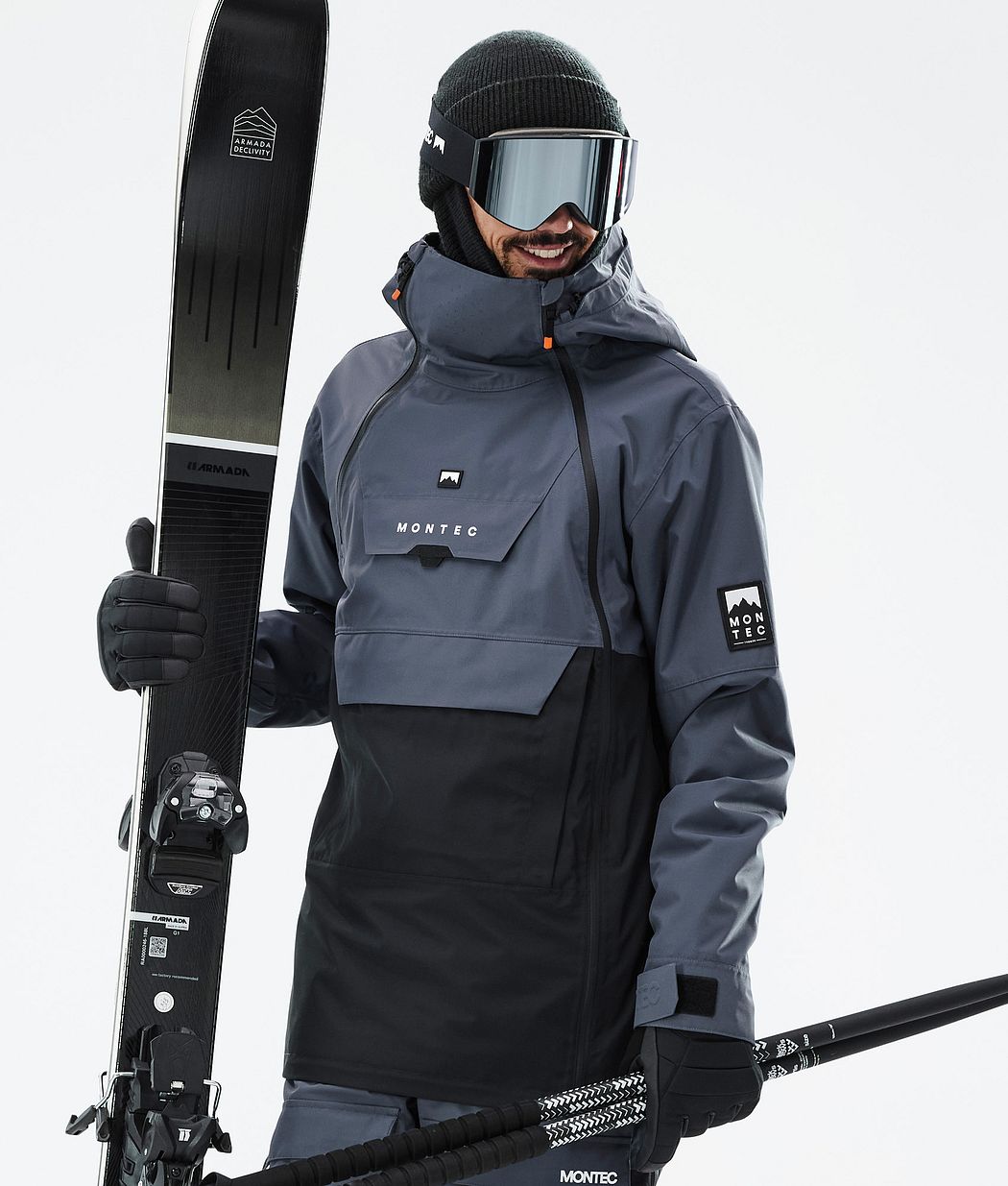Doom Ski Jacket Men Metal Blue/Black