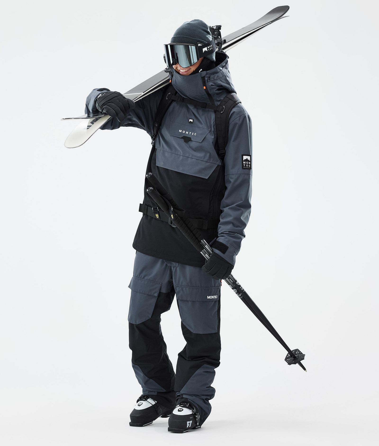 Doom Ski Jacket Men Metal Blue/Black