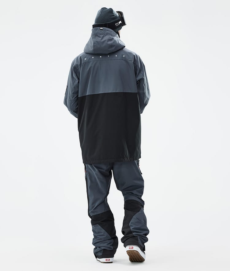 Montec Doom Snowboard Jacket Men Metal Blue/Black | Montecwear.com