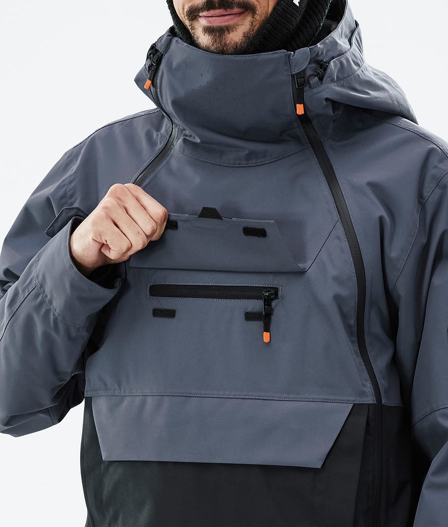 Doom Ski Jacket Men Metal Blue/Black
