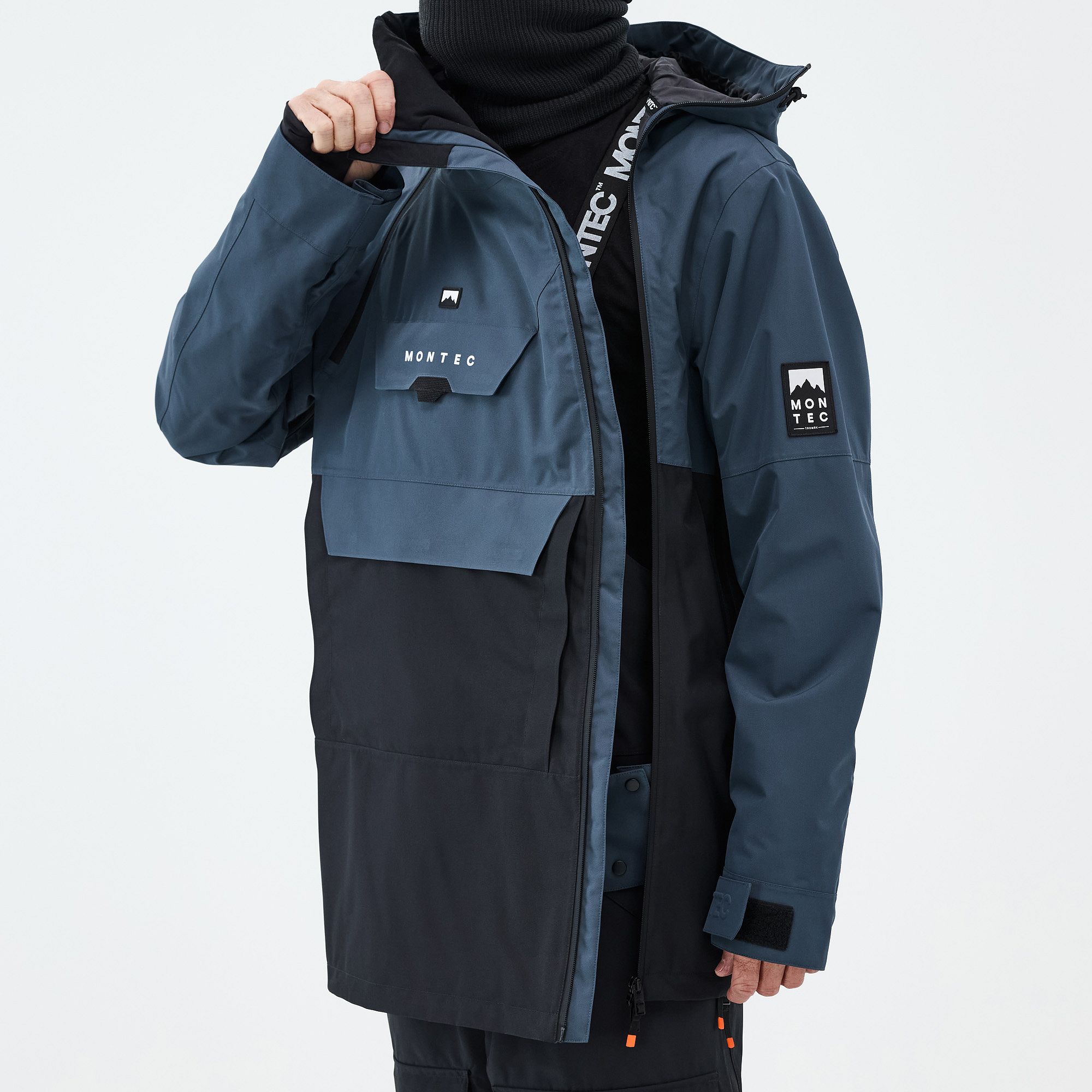 Montec Doom Ski Jacket Men Metal Blue/Black | Montecwear.com