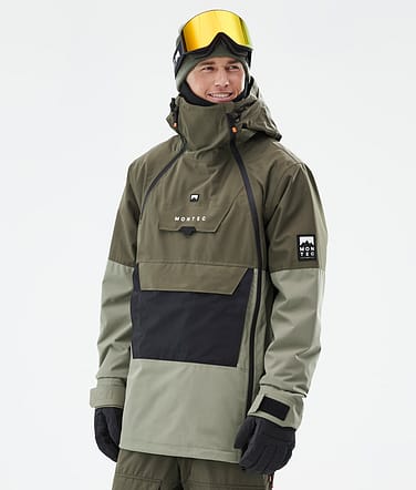 Doom Skijacke Herren Olive Green/Black/Greenish
