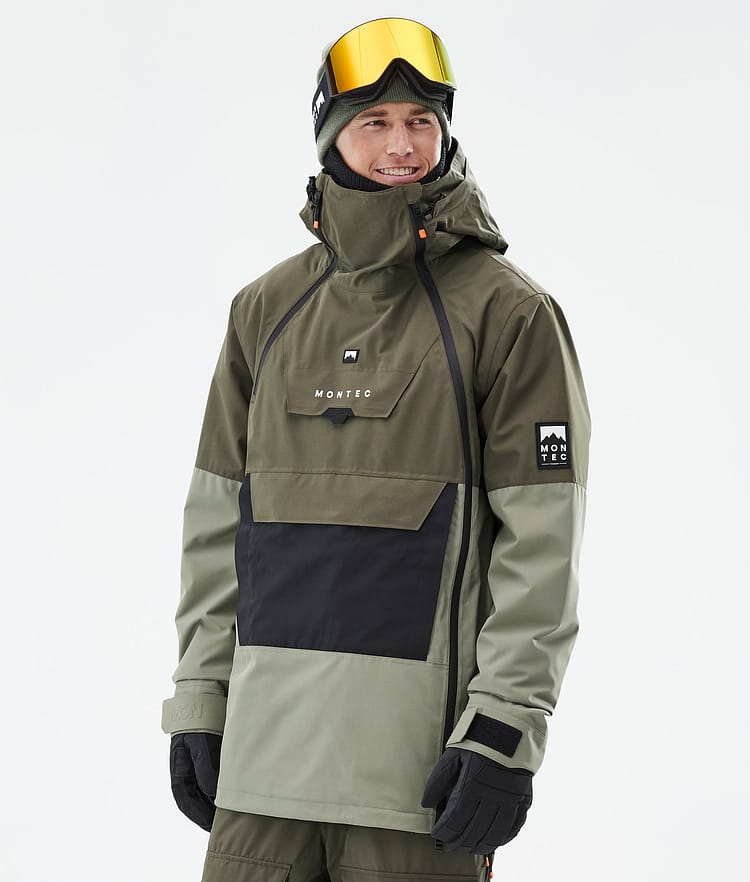 Doom Laskettelutakki Miehet Olive Green/Black/Greenish