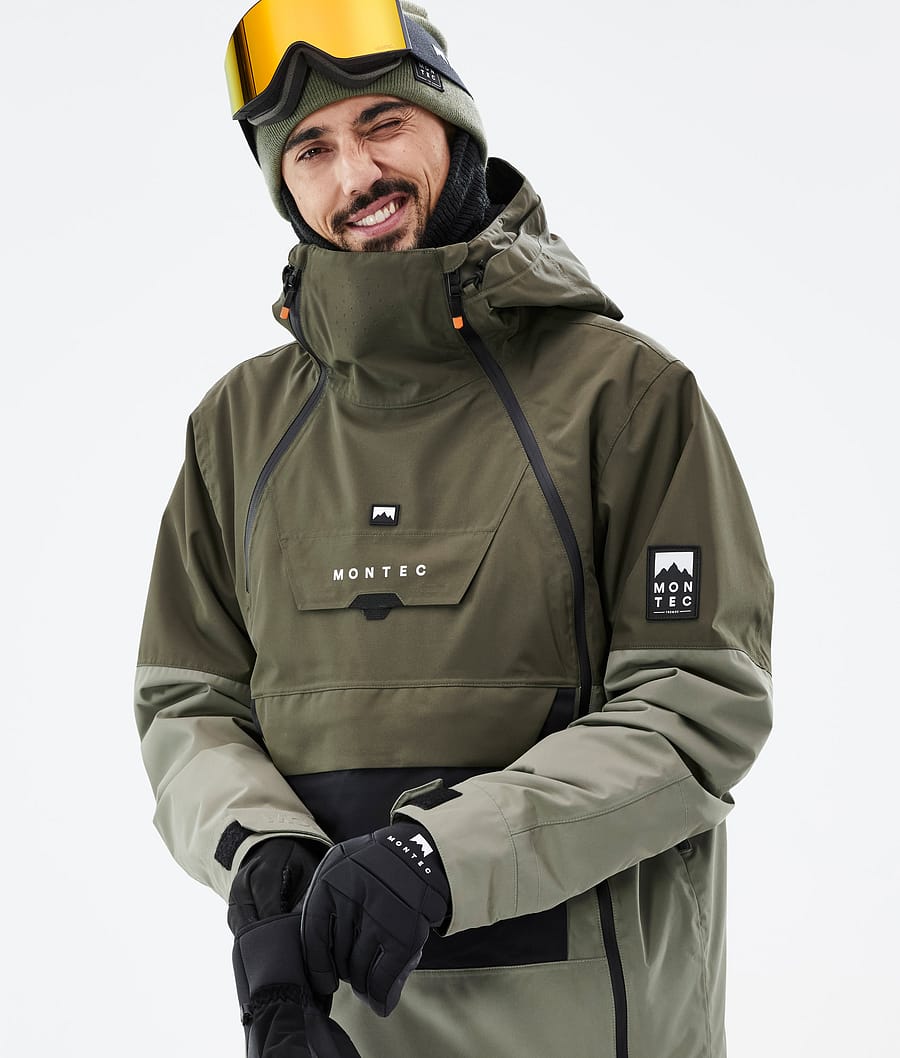 Doom Snowboard Jacket Men Olive Green/Black/Greenish