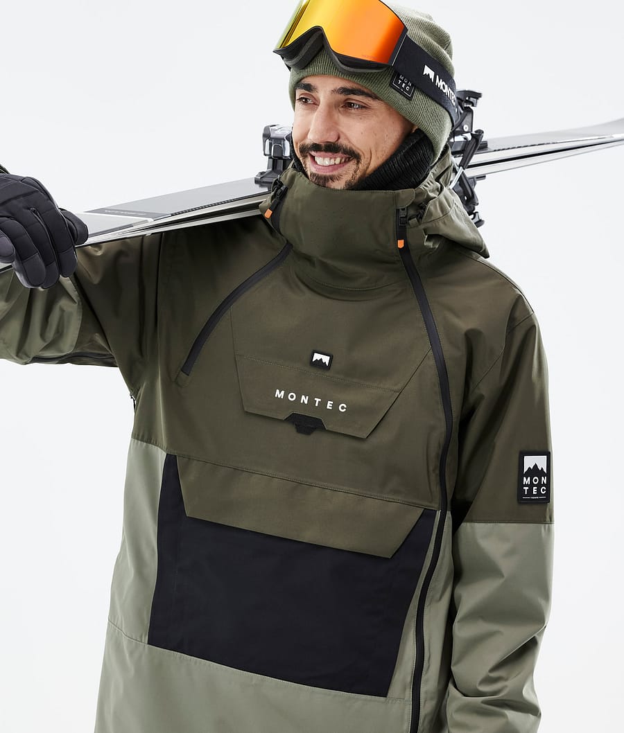 Doom Ski Jacket Men Olive Green/Black/Greenish