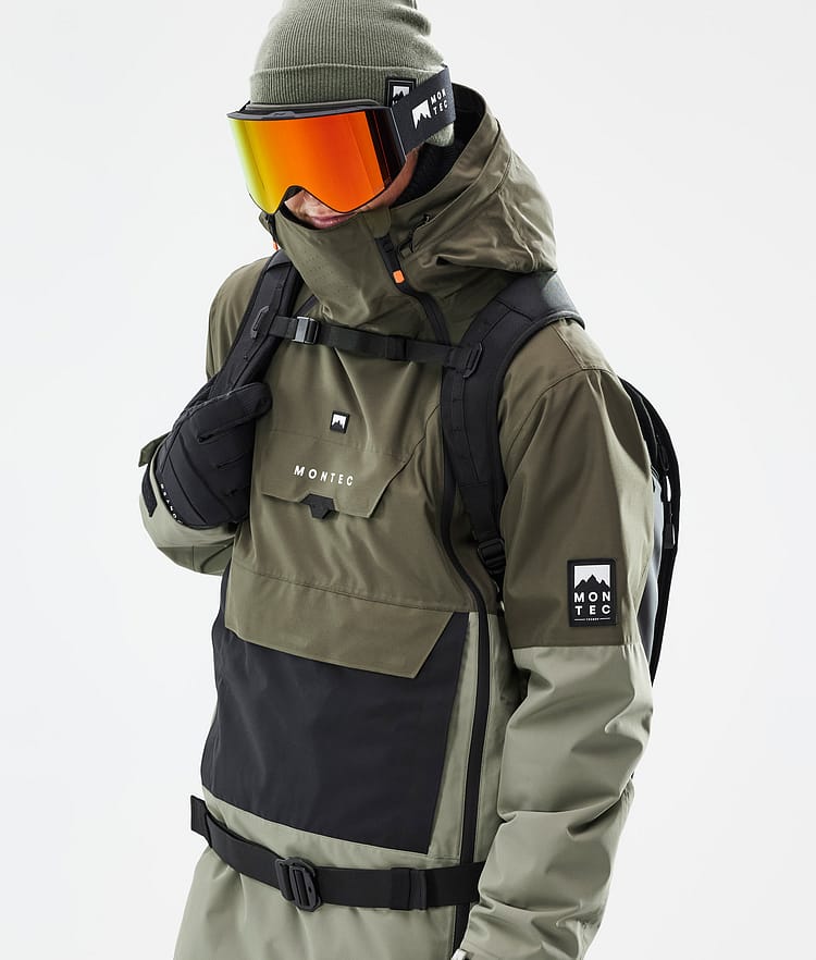 Doom Kurtka Snowboardowa Mężczyźni Olive Green/Black/Greenish Renewed, Zdjęcie 2 z 11