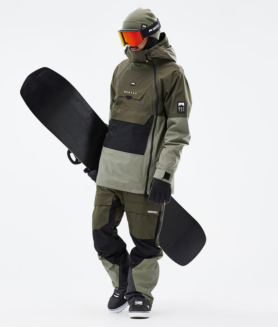 Doom Snowboard Jacket Men Olive Green/Black/Greenish
