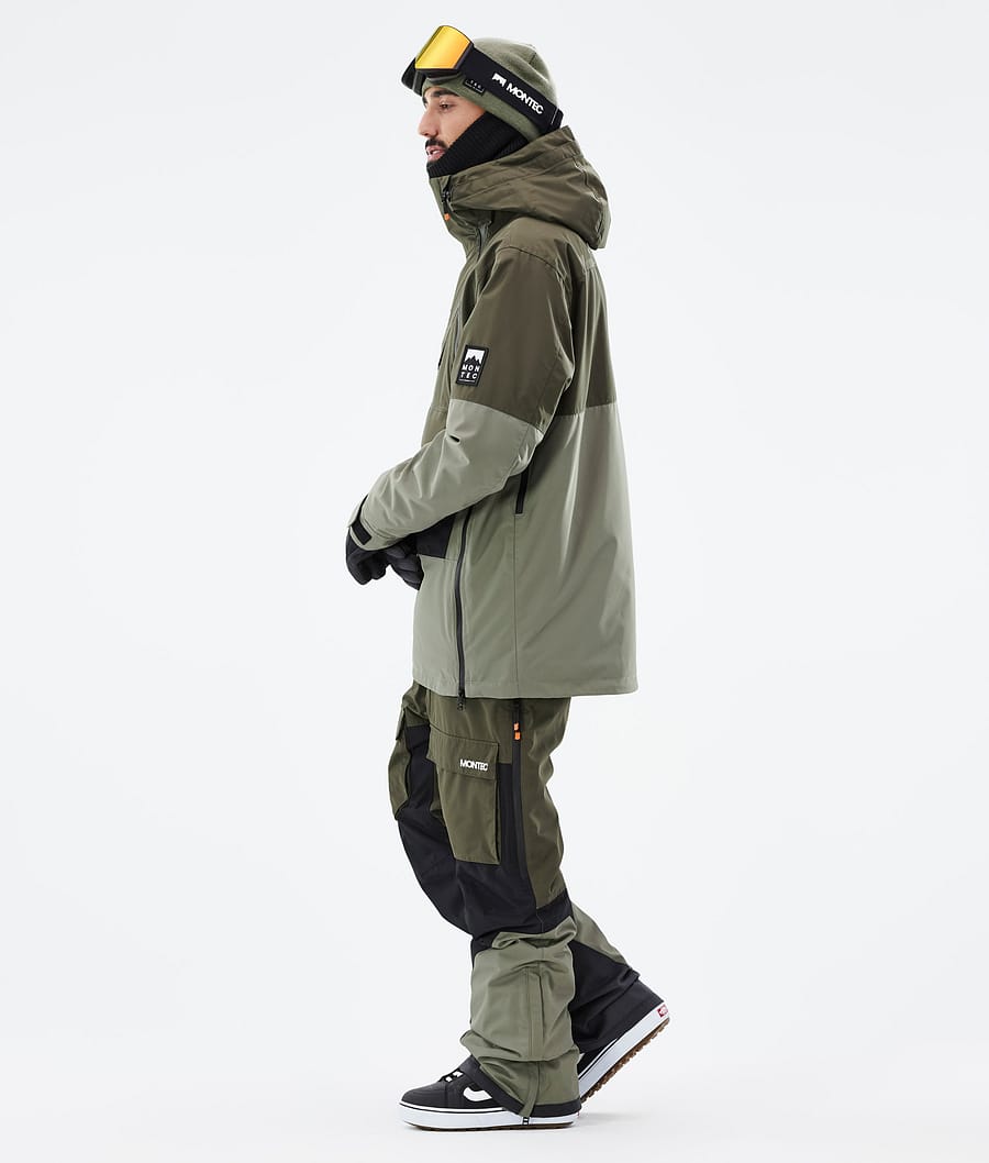 Doom Snowboard Jacket Men Olive Green/Black/Greenish