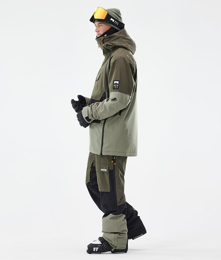 Doom Skijacke Herren Olive Green/Black/Greenish