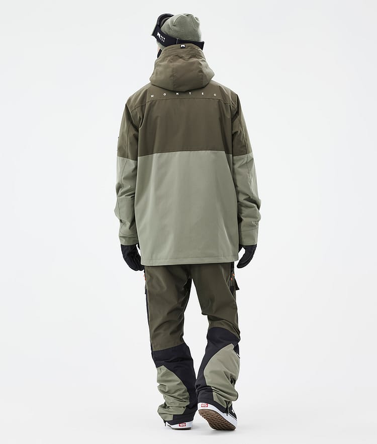 Doom Kurtka Snowboardowa Mężczyźni Olive Green/Black/Greenish