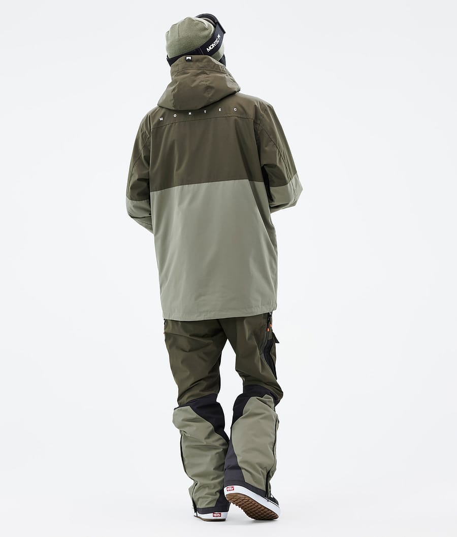 Doom Snowboard Jacket Men Olive Green/Black/Greenish