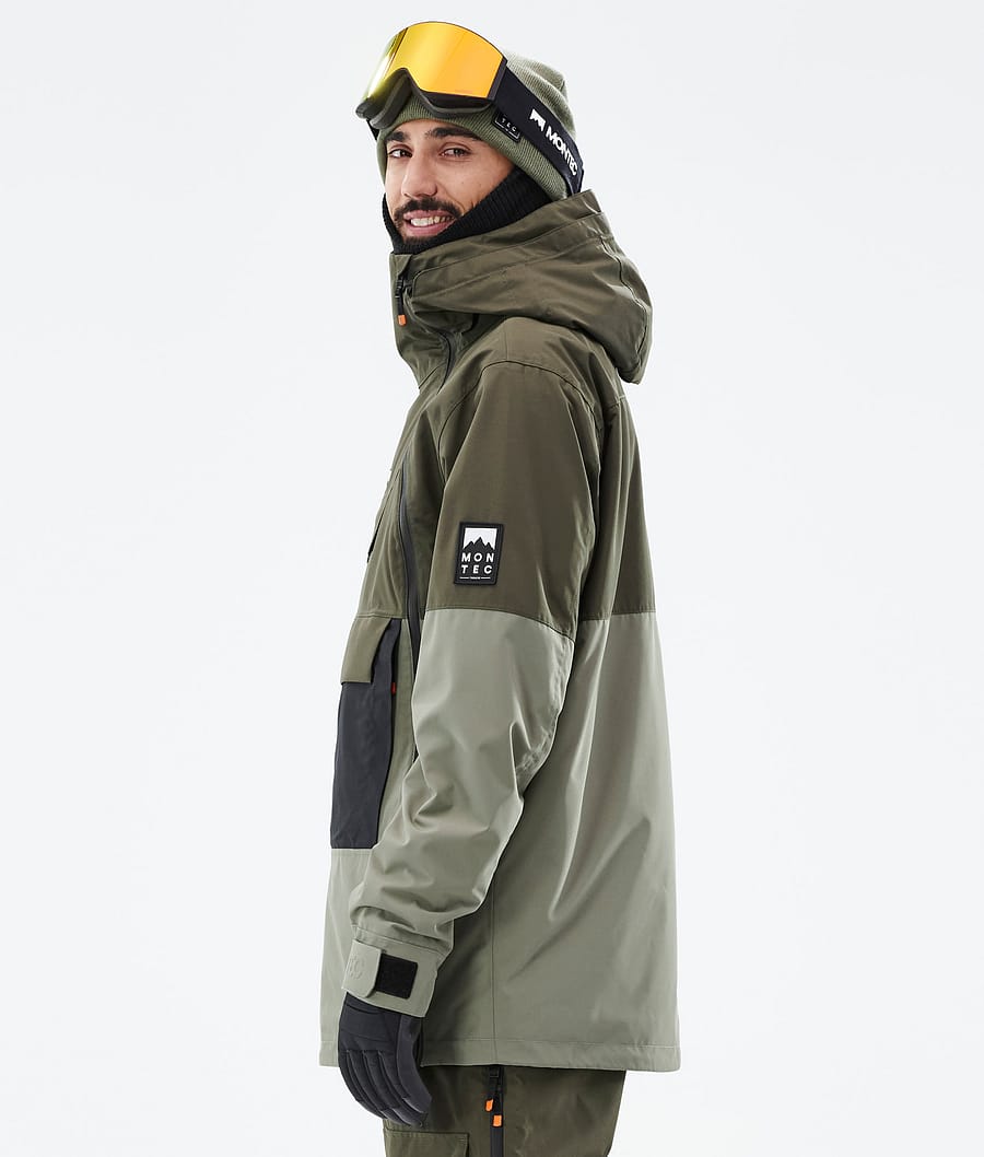 Doom Snowboard Jacket Men Olive Green/Black/Greenish