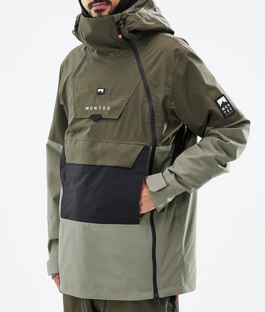 Doom Snowboard Jacket Men Olive Green/Black/Greenish