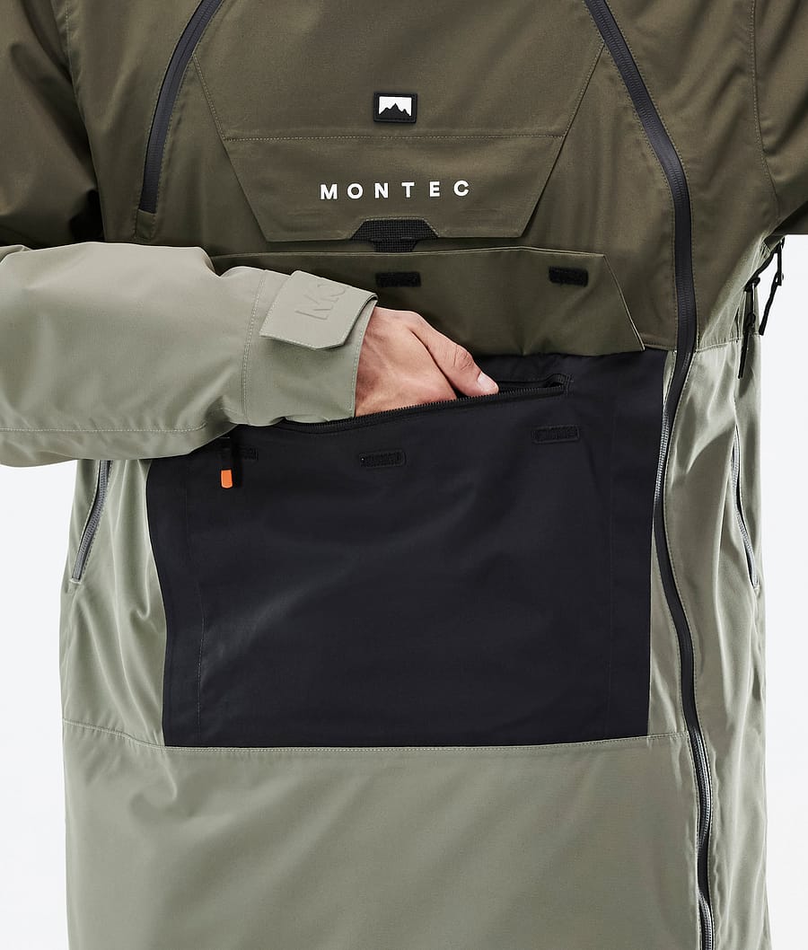 Doom Snowboard Jacket Men Olive Green/Black/Greenish