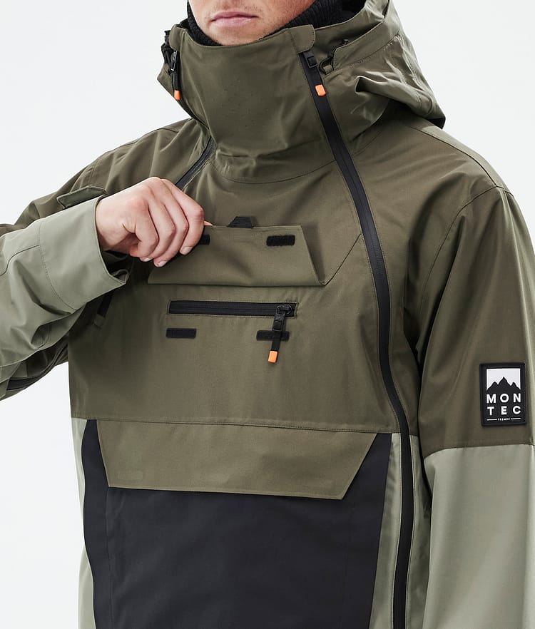 Doom Kurtka Snowboardowa Mężczyźni Olive Green/Black/Greenish