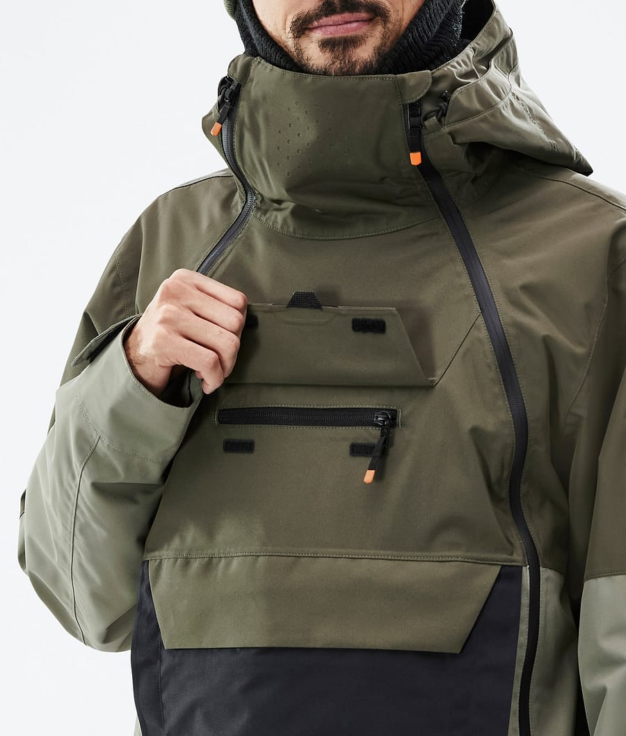 Doom Snowboard Jacket Men Olive Green/Black/Greenish
