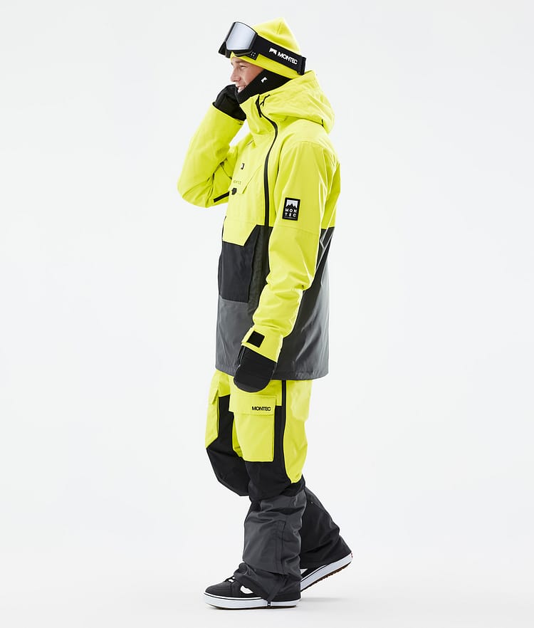 Doom Veste Snowboard Homme Bright Yellow/Black/Phantom Renewed, Image 4 sur 11