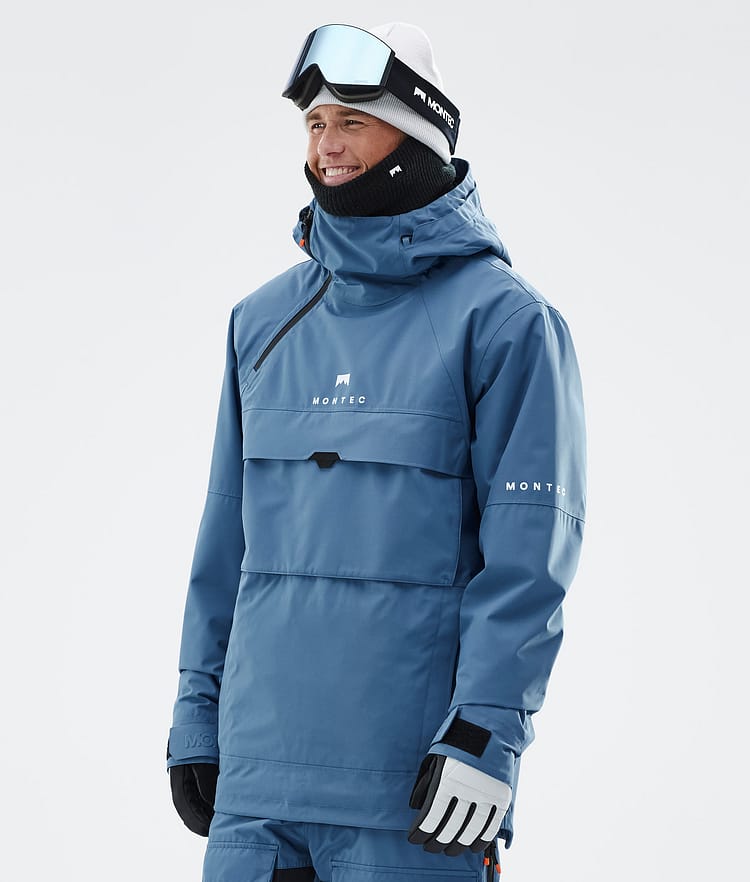 veste snowboard bleu