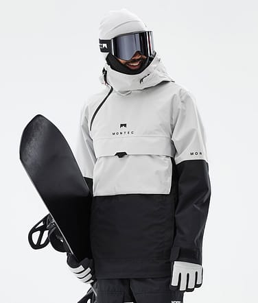 Dune Kurtka Snowboardowa Mężczyźni Light Grey/Black