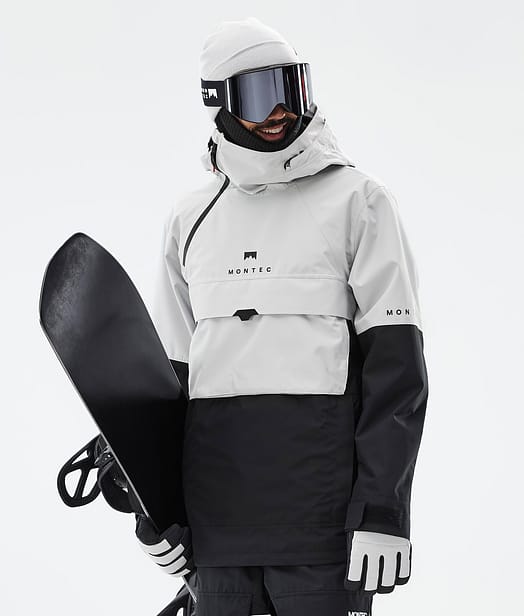 Dune Giacca Snowboard Uomo Light Grey/Black