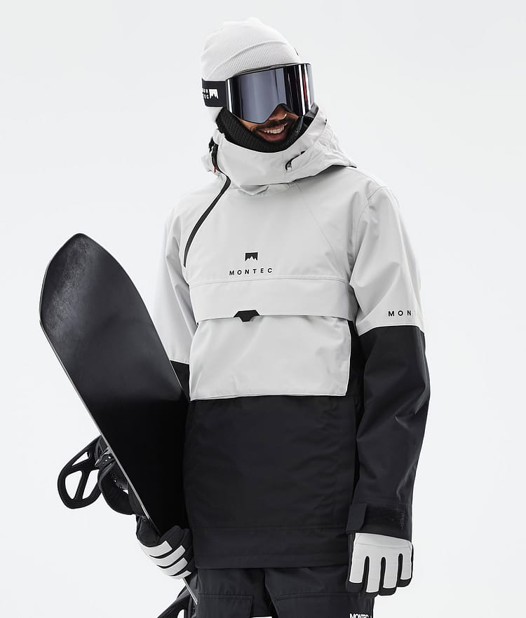 Dune Snowboard Jacket Men Light Grey/Black