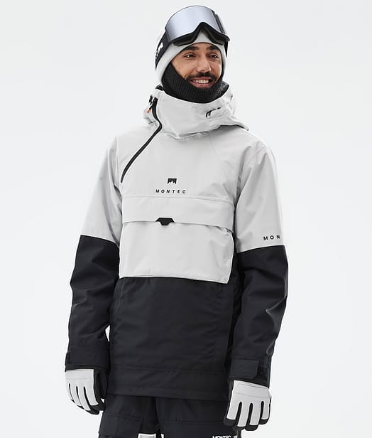 Dune Ski Jacket Men Light Grey/Black