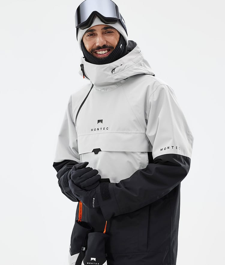 Dune Snowboard Jacket Men Light Grey/Black