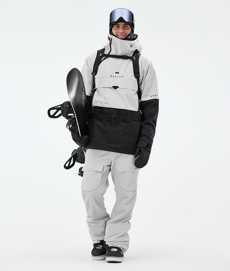 Dune Snowboard Jacket Men Light Grey/Black, Image 3 of 9