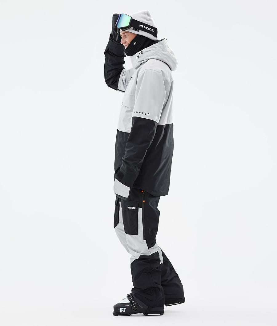 Dune Ski Jacket Men Light Grey/Black