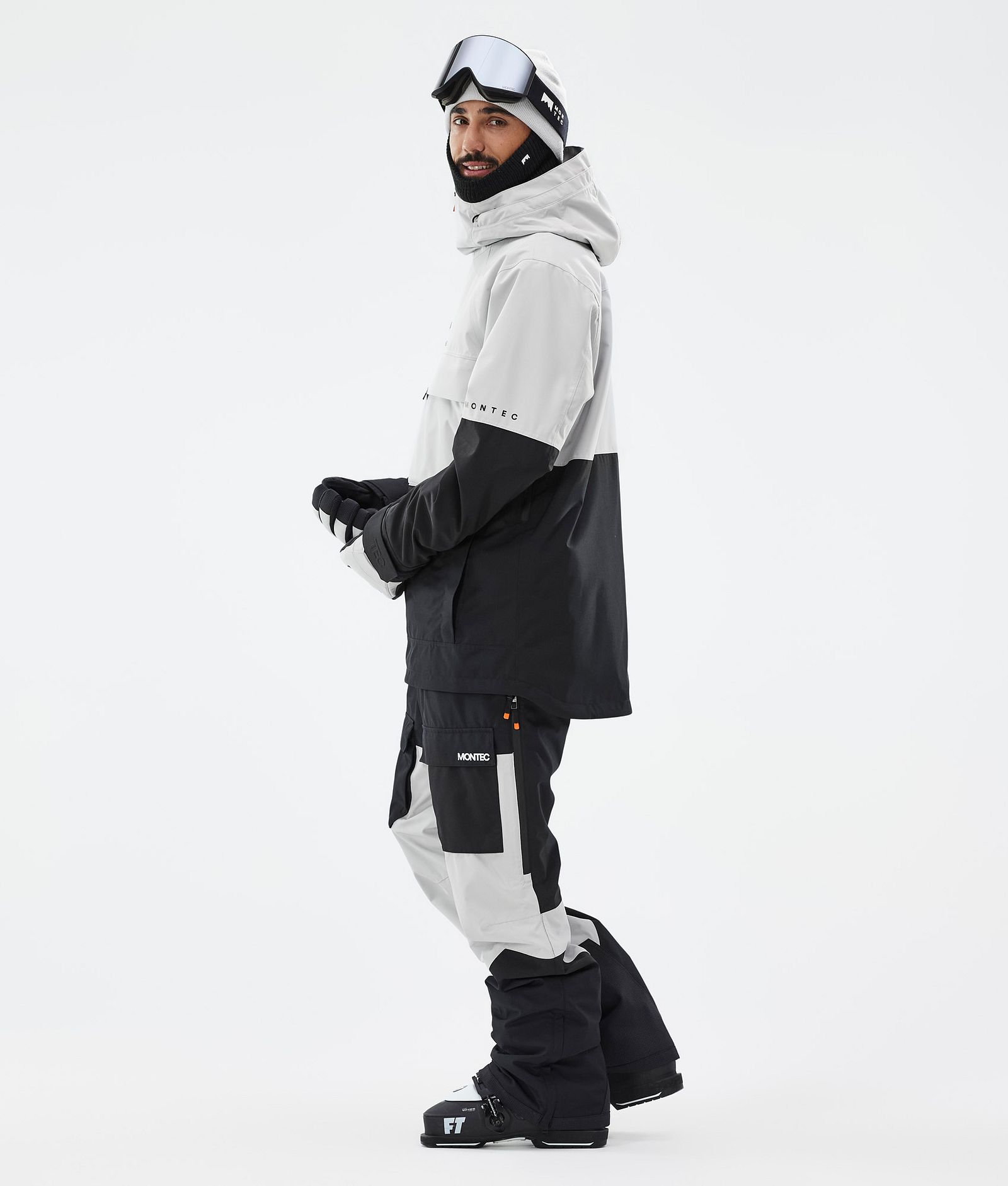 Dune Skijacke Herren Light Grey/Black, Bild 4 von 9