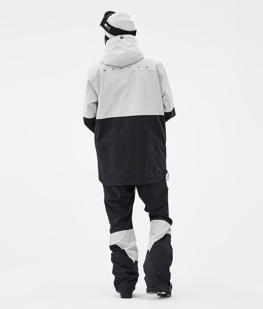 Montec Dune Ski Jacket Men Light Grey/Black Montecwear UK