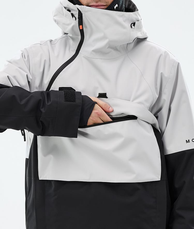 Dune Snowboard Jacket Men Light Grey/Black, Image 9 of 9