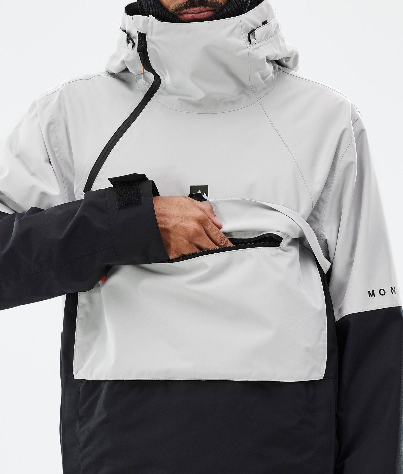 Dune Skijacke Herren Light Grey/Black, Bild 9 von 9