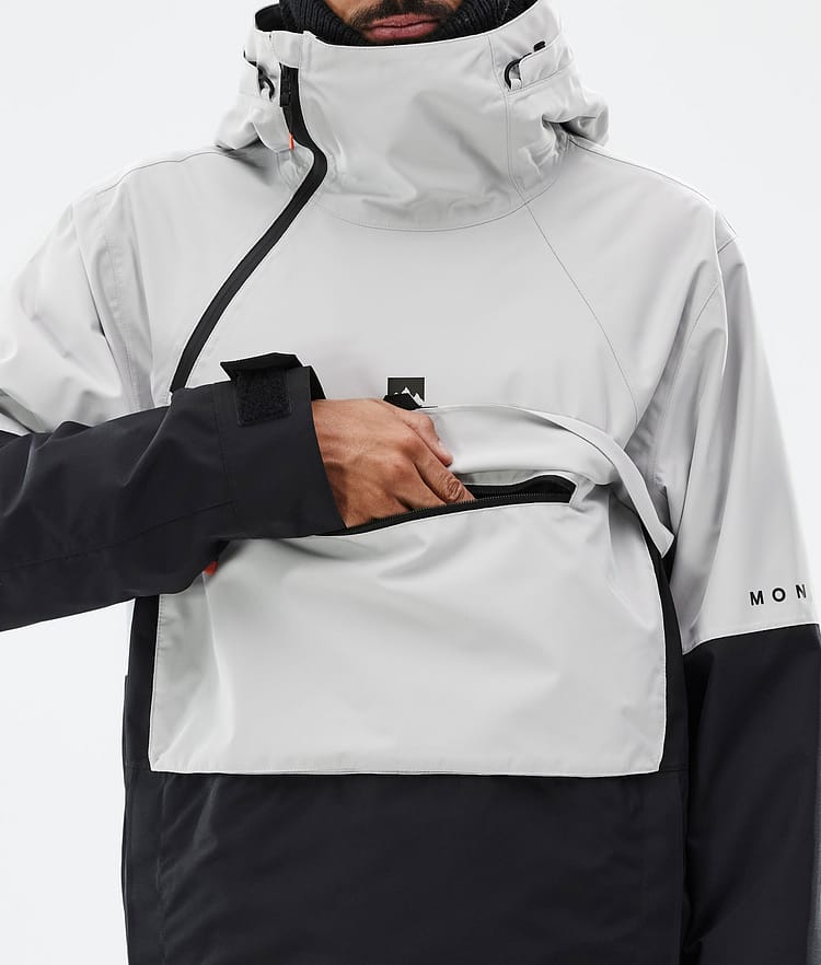 Dune Ski Jacket Men Light Grey/Black