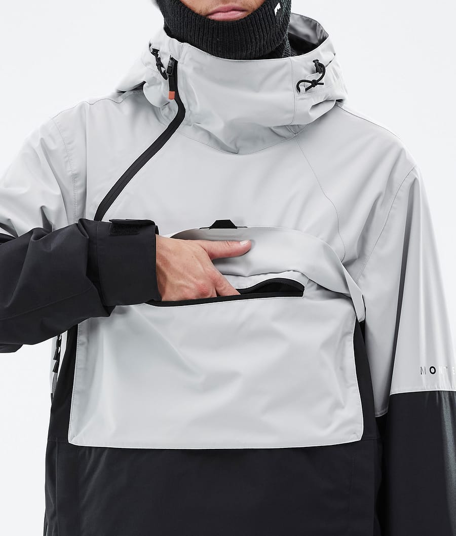 Dune スノーボードジャケット メンズ Light Grey/Black