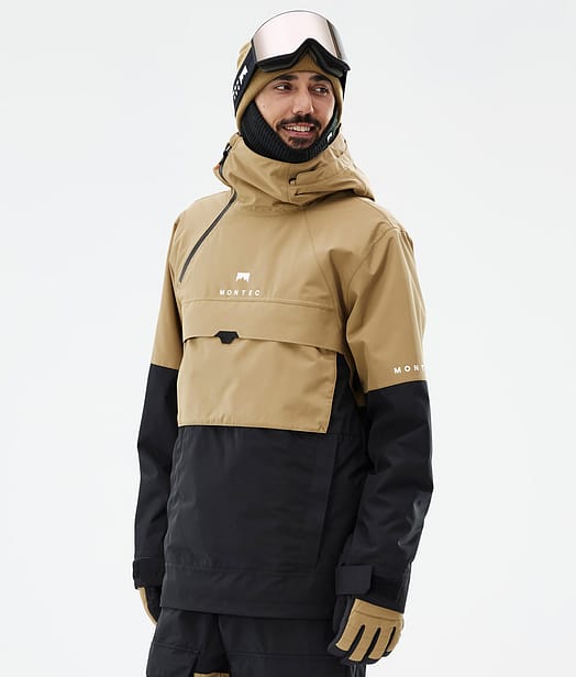 Dune Kurtka Snowboardowa Mężczyźni Gold/Black