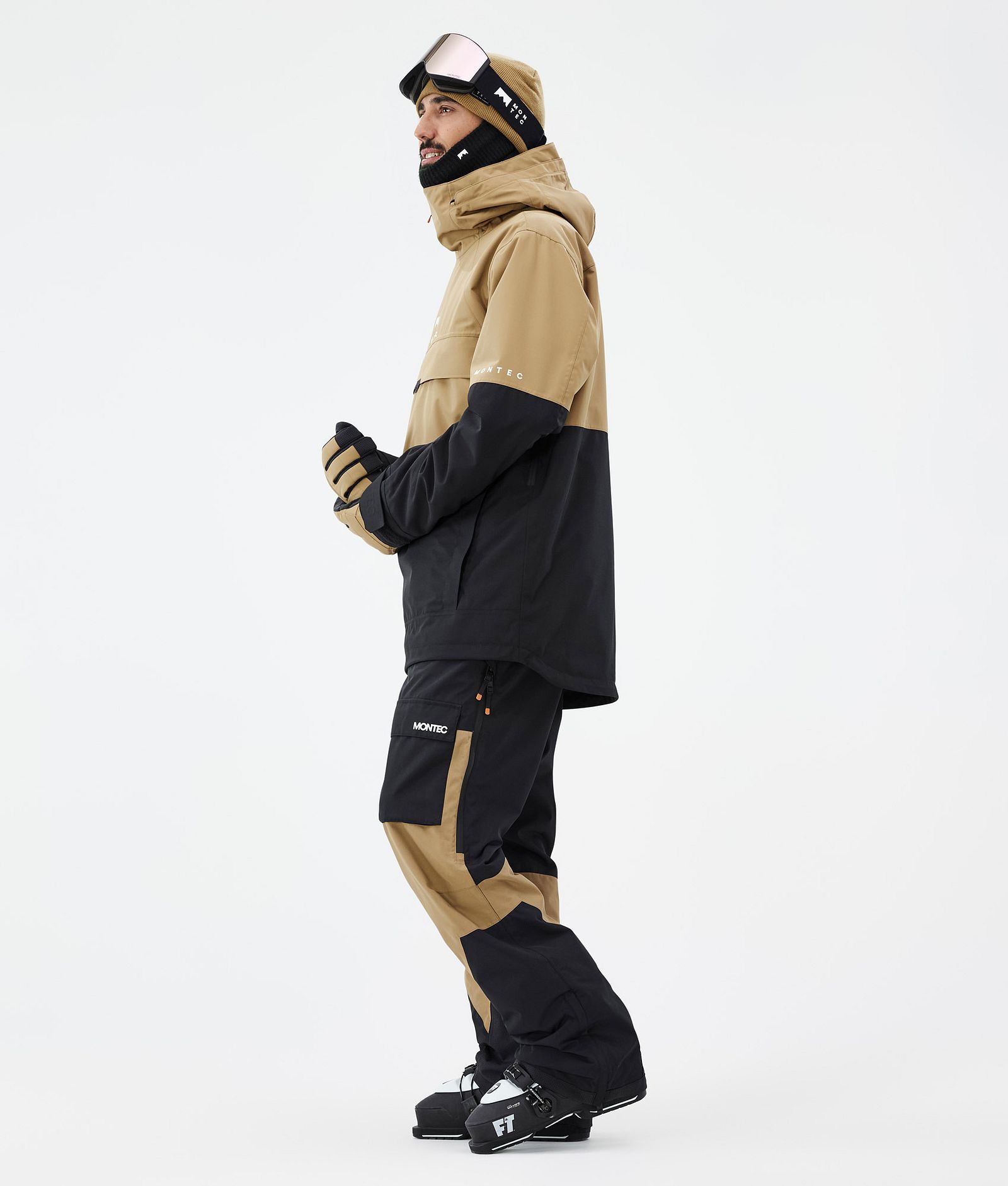 Dune スキージャケット メンズ Gold/Black