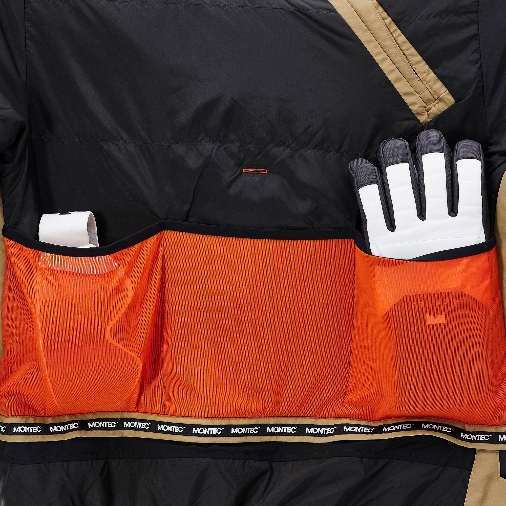 Montec Dune Snowboard Jacket Men Gold/Black | Montecwear.com