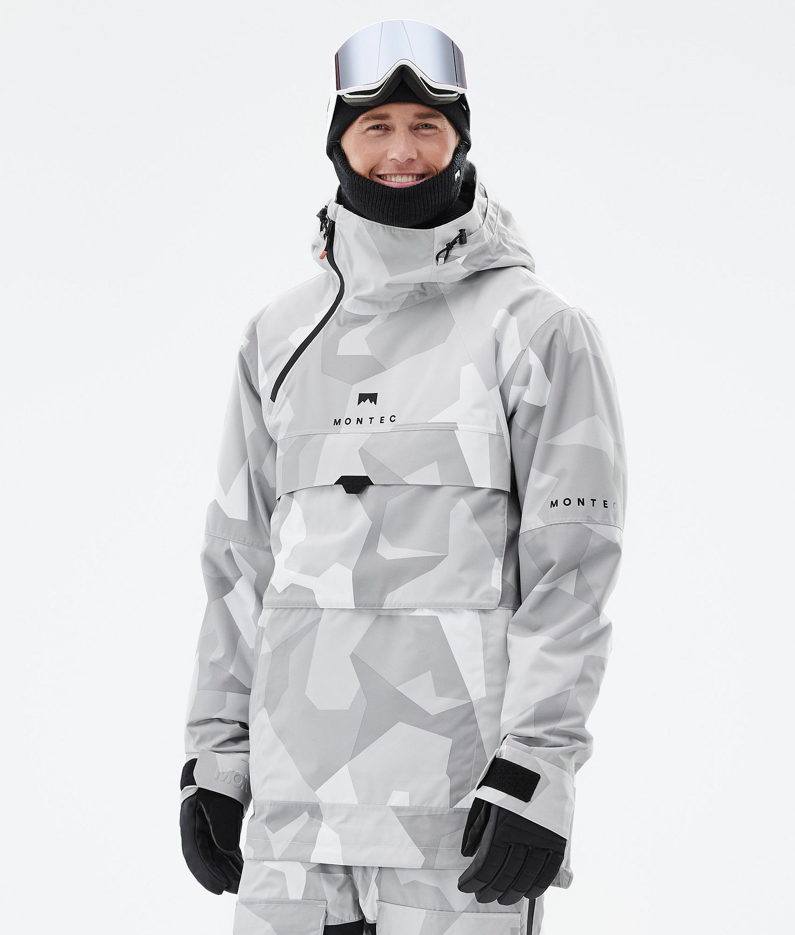 Montec Dune Giacca Snowboard Uomo Snow Camo - Grigio