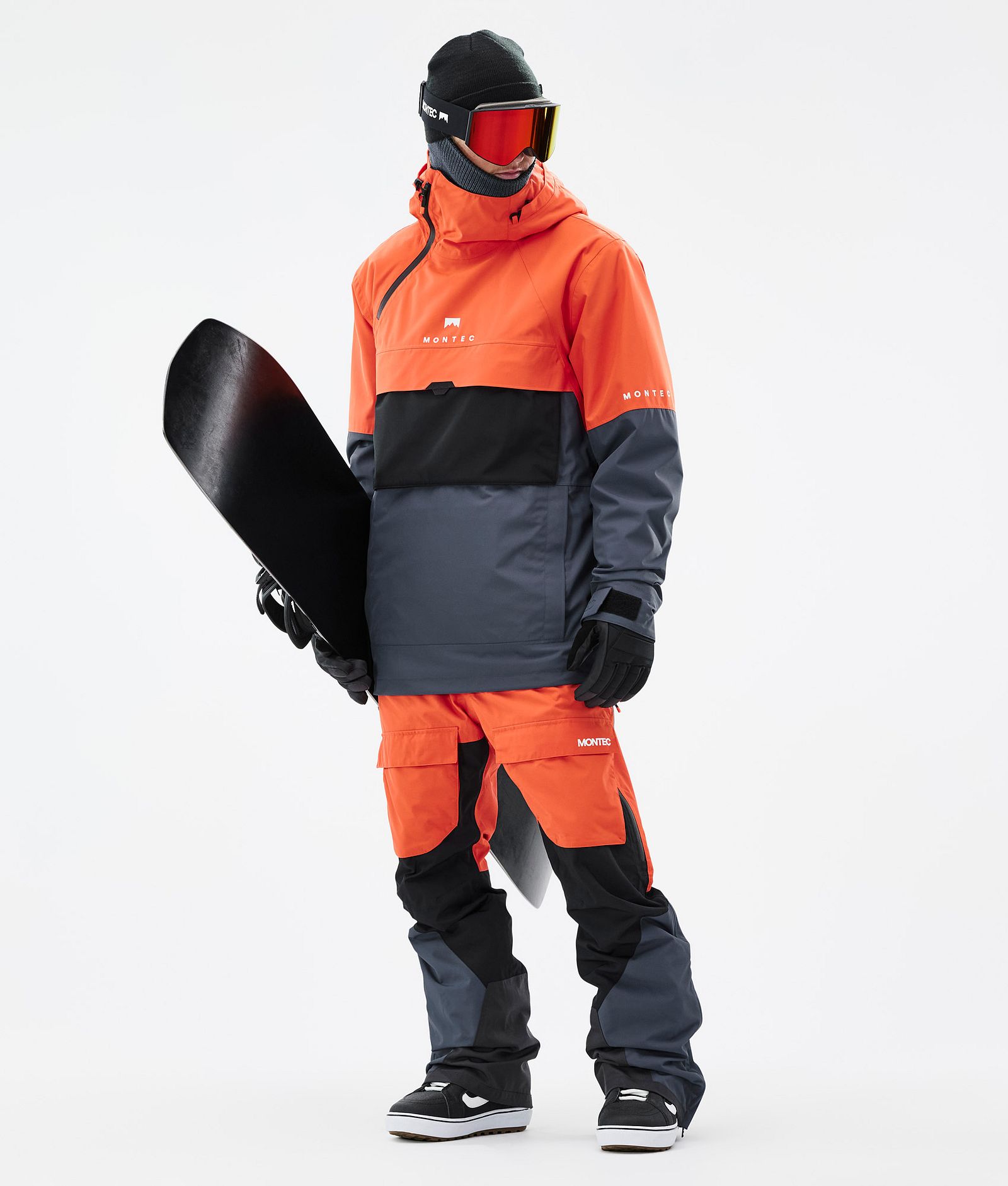 Dune Snowboardjakke Herre Orange/Black/Metal Blue, Billede 3 af 9