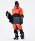 Dune Snowboardjacke Herren Orange/Black/Metal Blue