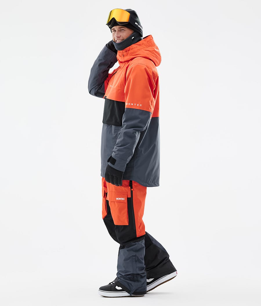 Dune スノーボードジャケット メンズ Orange/Black/Metal Blue